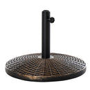 Umbrella Base Weights, Bronze 31lbs Round Weighted Patio Umbrella Base 19-in Diameter - Seasonal Overstock