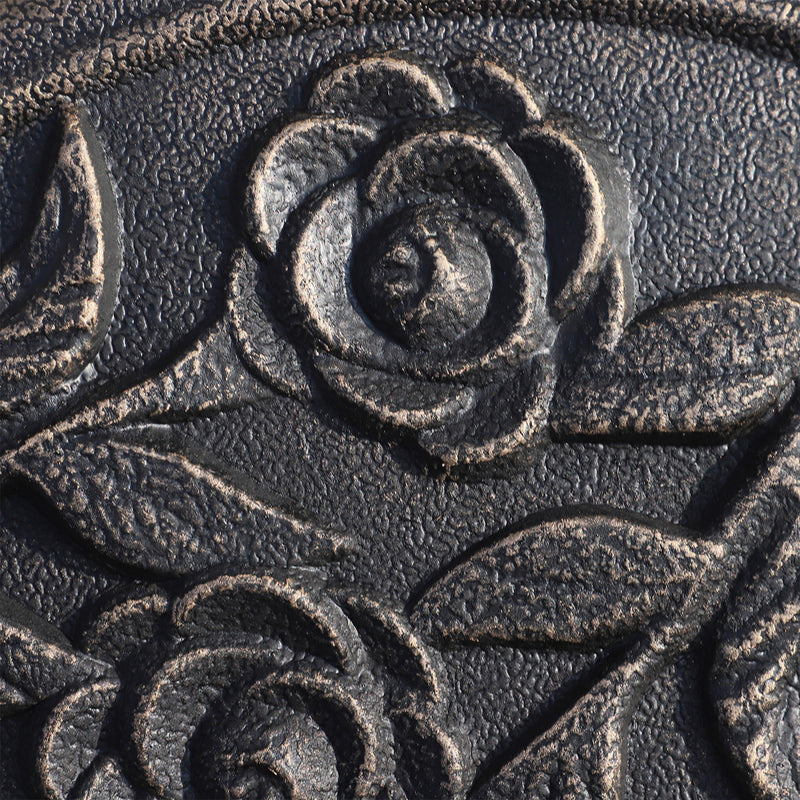 Umbrella Base Weights, Bronze Cast Resin 18" Round Patio Umbrella Base Weight Stand for Parasol Umbrellas - Seasonal Overstock