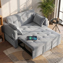 Camilla Convertible Sleeper Sofa Bed, 3-in-1 Pull Out Sofa with USB Charging