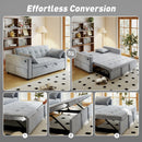Camilla Convertible Sleeper Sofa Bed, 3-in-1 Pull Out Sofa with USB Charging