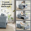 Camilla Convertible Sleeper Sofa Bed, 3-in-1 Pull Out Sofa with USB Charging