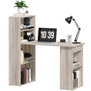 Caroline Computer Desk Bookshelf Combo - Oak Grey