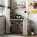 Caroline Computer Desk Bookshelf Combo - Oak Grey