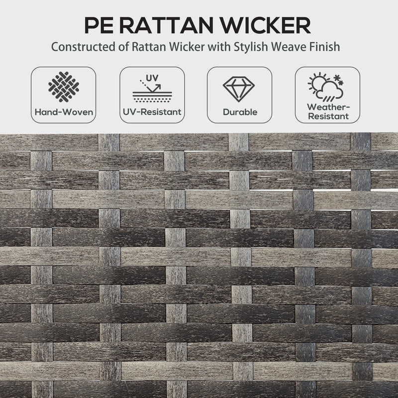 Outdoor Furniture, Cedar Loft 6pc Outdoor Patio Rattan Corner Sofa with Dining Table and Stools - Sky Blue - Seasonal Overstock