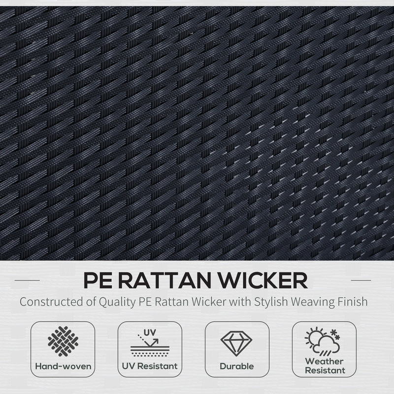 Outdoor Furniture, Cedar Loft 6pc Outdoor Patio Rattan Corner Sofa with Dining Table and Stools - White - Seasonal Overstock