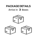 Century Bay 6 Piece Outdoor Patio Sectional Sofa and Table Set - Grey