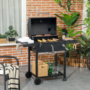 Charcoal BBQ Grill Smoker with Adjustable Charcoal Pan - Seasonal Overstock