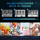 Counter Top Ice Maker, Makes 1.1 lbs Per Hour