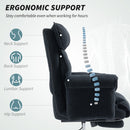 Darrow Loft Ergonomic Desk Chair with Footrest, Adjustable Backrest and Lumbar Support - Black