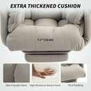 Darrow Loft Ergonomic Desk Chair with Footrest, Adjustable Backrest and Lumbar Support - Grey