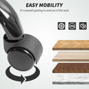 Darrow Loft Ergonomic Desk Chair with Footrest, Adjustable Backrest and Lumbar Support - Black