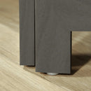 Dvita Grey 67" 4-Panel Room Divider with 3 Shelves