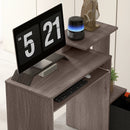 Emberlyn Court 39" Computer Desk with Sliding Keyboard Tray, Storage Drawer and Shelf - Grey