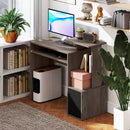 Emberlyn Court 39" Computer Desk with Sliding Keyboard Tray, Storage Drawer and Shelf - Grey