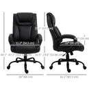 Enzo Big and Tall High Back Black Executive Chair up to 400lbs