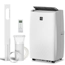 Air Conditioner, HOMCOM 14,000BTU Portable Air Conditioner and Dehumidifier with 24-Hour Timer, Window Kit 700 Sq.ft. - White - Seasonal Overstock