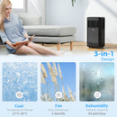 Air Conditioner, HOMCOM 8000 BTU Portable Air Conditioner with Dehumidifier, Remote Control, 24-Hour Timer, Window Mount Kit, Black - Seasonal Overstock