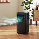 Air Conditioner, HOMCOM 8000 BTU Portable Air Conditioner with Dehumidifier, Remote Control, 24-Hour Timer, Window Mount Kit, Black - Seasonal Overstock