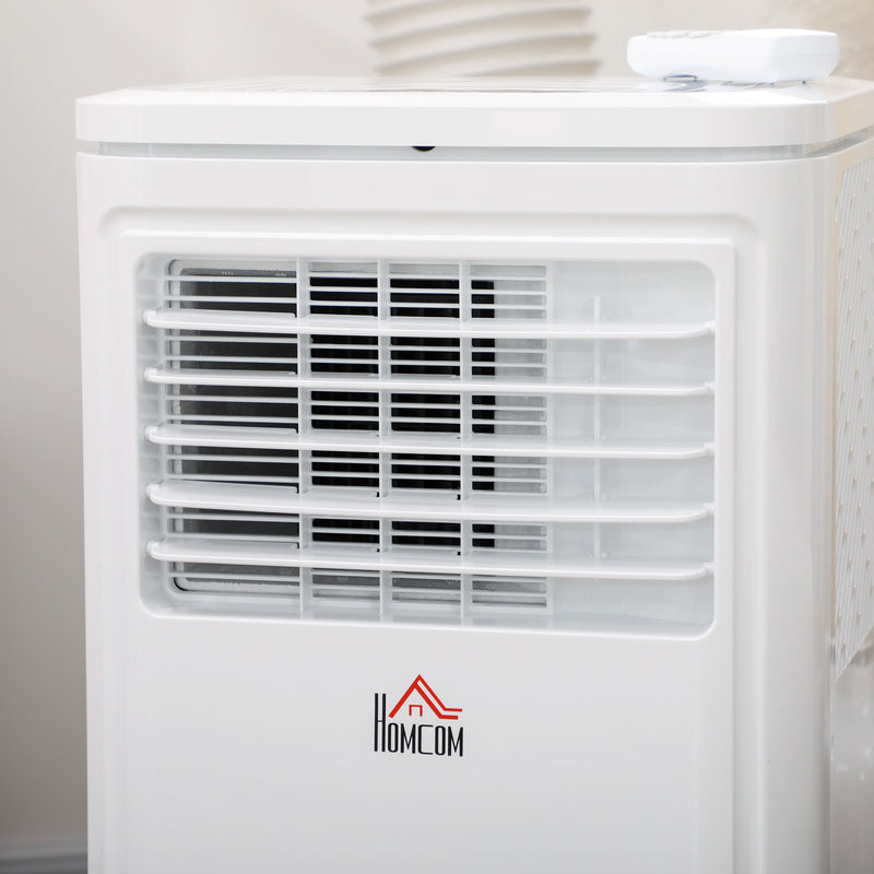 Air Conditioner, HOMCOM 8,000BTU Portable Air Conditioner and Dehumidifier with 24-Hour Timer and Window Mount Kit - Cream White - Seasonal Overstock