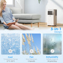 Air Conditioner, HOMCOM 8,000BTU Portable Air Conditioner and Dehumidifier with 24-Hour Timer and Window Mount Kit - Cream White - Seasonal Overstock