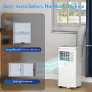Air Conditioner, HOMCOM 8,000BTU Portable Air Conditioner and Dehumidifier with 24-Hour Timer and Window Mount Kit - Cream White - Seasonal Overstock