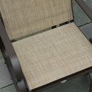 Harmonys Gate Outdoor Glider Chair with Gliding Action, Sand
