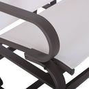 Harmonys Gate Outdoor Glider Chair with Gliding Action, Beige