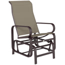 Harmonys Gate Outdoor Glider Chair with Gliding Action, Brown