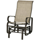 Harmonys Gate Outdoor Glider Chair with Gliding Action, Sand