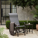 Harmonys Gate Outdoor Glider Chair with Gliding Action, Grey