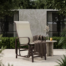 Harmonys Gate Outdoor Glider Chair with Gliding Action, Beige