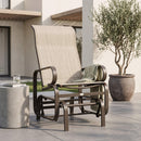 Harmonys Gate Outdoor Glider Chair with Gliding Action, Sand