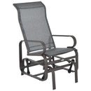 Harmonys Gate Outdoor Glider Chair with Gliding Action, Grey