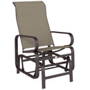 Harmonys Gate Outdoor Glider Chair with Gliding Action, Brown