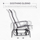 Harmonys Gate Outdoor Glider Chair with Gliding Action, Beige