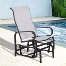 Harmonys Gate Outdoor Glider Chair with Gliding Action, Beige