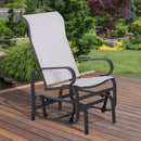 Harmonys Gate Outdoor Glider Chair with Gliding Action, Beige