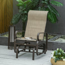 Harmonys Gate Outdoor Glider Chair with Gliding Action, Sand