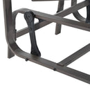 Harmonys Gate Outdoor Glider Chair with Gliding Action, Grey