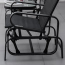 Harmonys Gate Outdoor Glider Chair with Gliding Action, Black