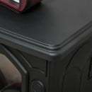 Hartly 15" Black Stove Like Electric Fireplace Heater with Realistic Log and 750/1500W Heater