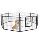 Dog Kennels, Heavy Duty 8-Panel Pet Playpen Portable Dog Pen for Indoor & Outdoor Use 23.5" High - Seasonal Overstock