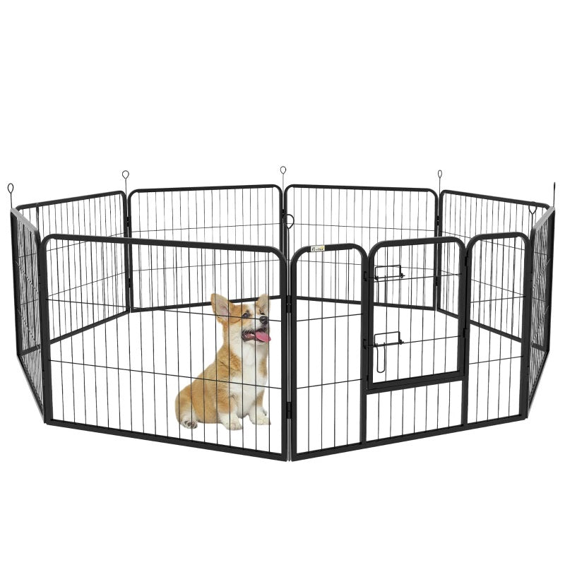 Heavy Duty 8-Panel Pet Playpen Portable Dog Pen for Indoor & Outdoor Use 23.5" High