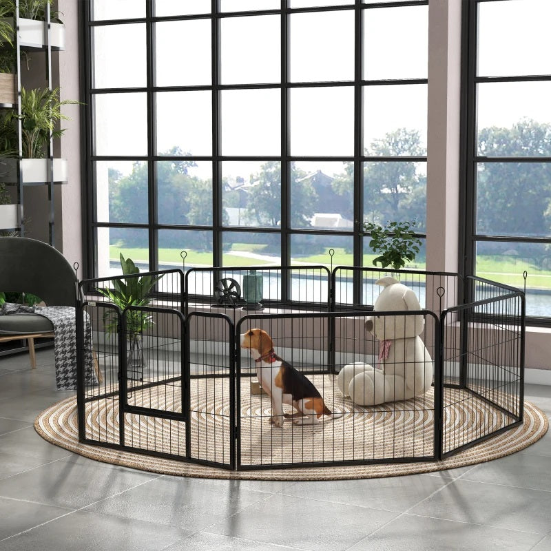 Heavy Duty 8-Panel Pet Playpen Portable Dog Pen for Indoor & Outdoor Use 23.5" High