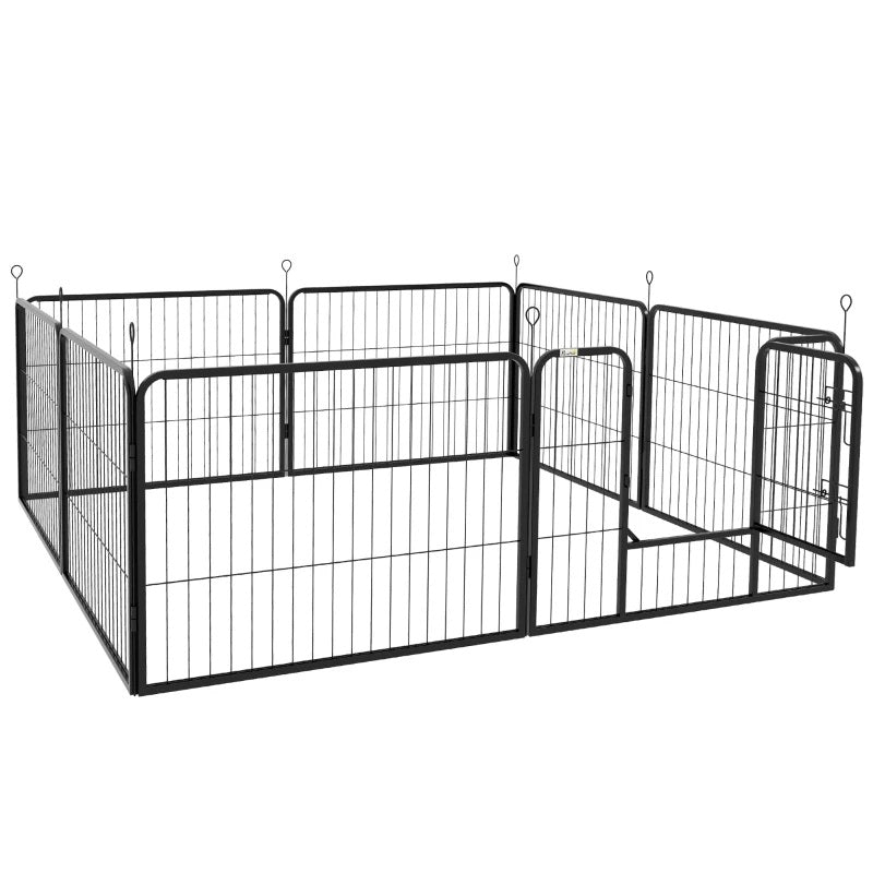 Heavy Duty 8-Panel Pet Playpen Portable Dog Pen for Indoor & Outdoor Use 23.5" High