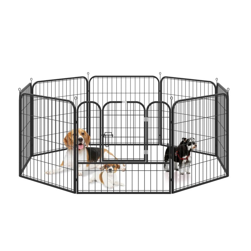 Heavy Duty 8-Panel Pet Playpen Portable Dog Pen for Indoor & Outdoor Use 31" High