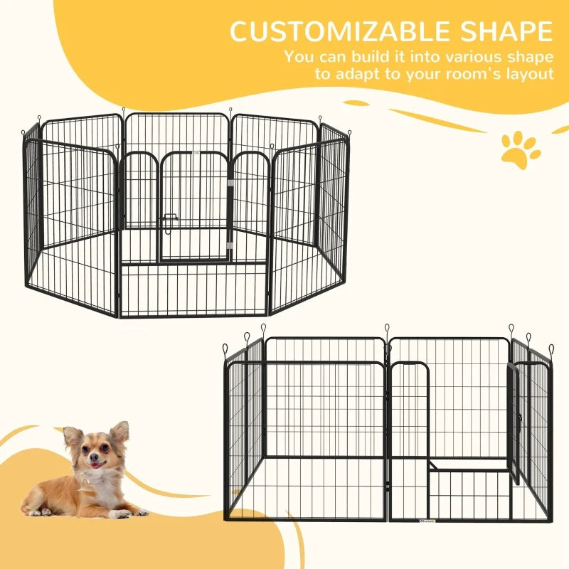 Heavy Duty 8-Panel Pet Playpen Portable Dog Pen for Indoor & Outdoor Use 31" High