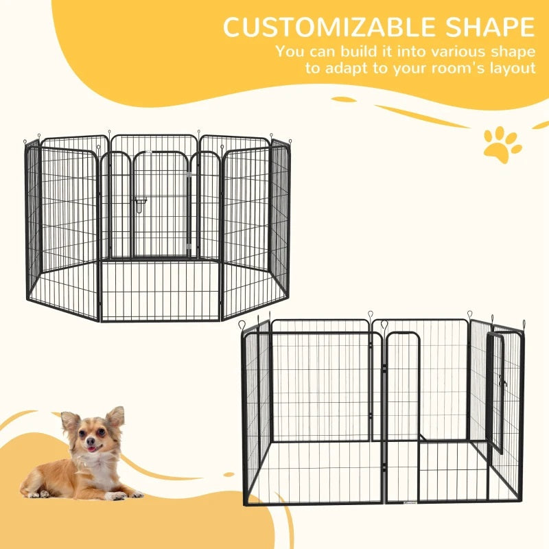 Heavy Duty 8-Panel Pet Playpen Portable Dog Pen for Indoor & Outdoor Use 39.25" High