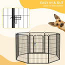 Dog Kennels, Heavy Duty 8-Panel Pet Playpen Portable Dog Pen for Indoor & Outdoor Use 39.25" High - Seasonal Overstock