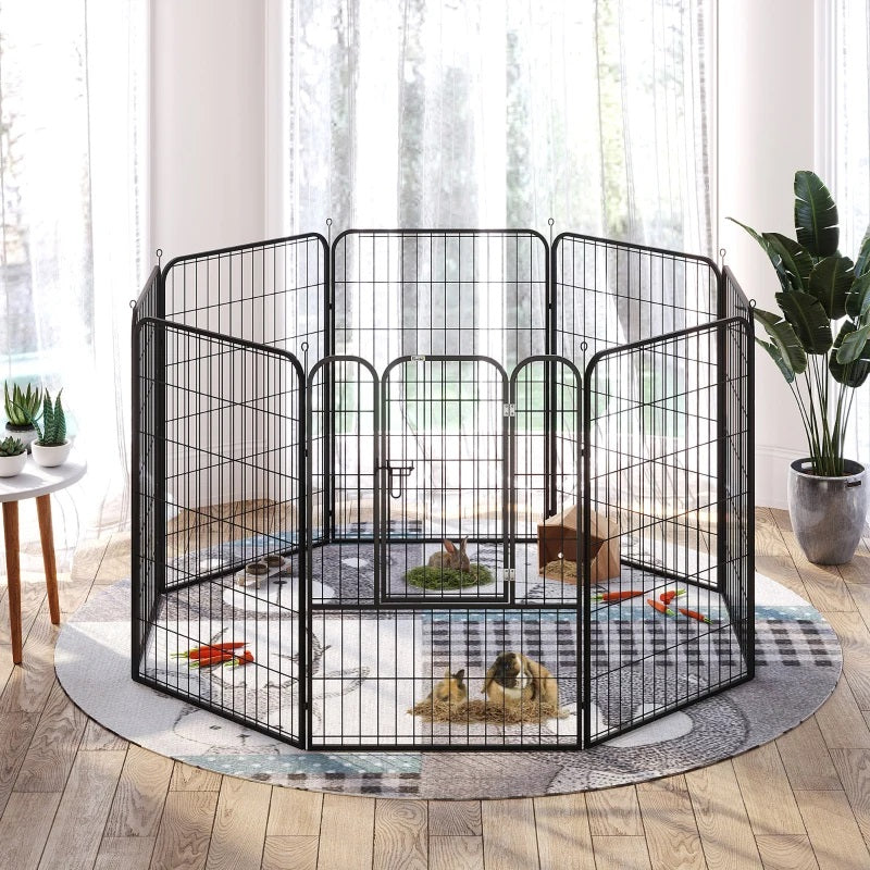 Heavy Duty 8-Panel Pet Playpen Portable Dog Pen for Indoor & Outdoor Use 39.25" High